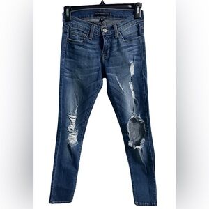 Flying Monkey Platinum Distressed Jeans Size 24